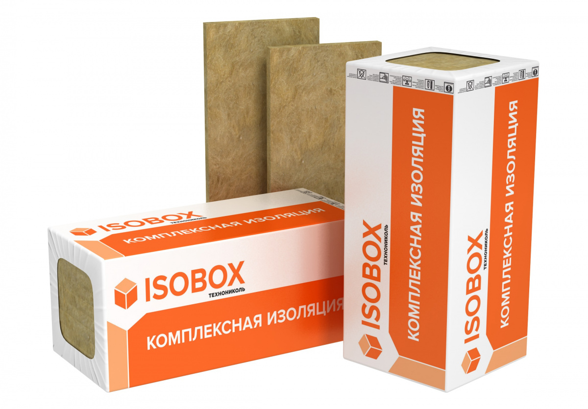 Плита минераловатная ИЗОБОКС ЭКСТРАЛАЙТ 1200х600х50мм 8шт.(24уп/пал)