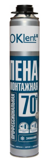 Пена  монтажная  OKLENT 70+ зима 940гр.